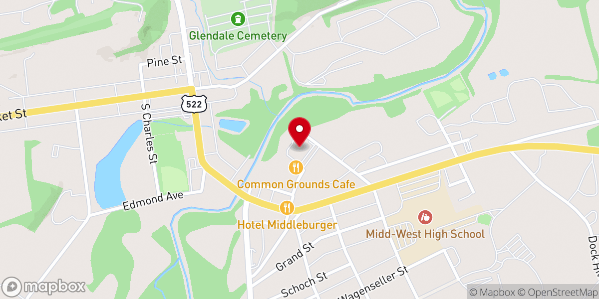 Map showing location of Grace Covenant of Churches Ministries