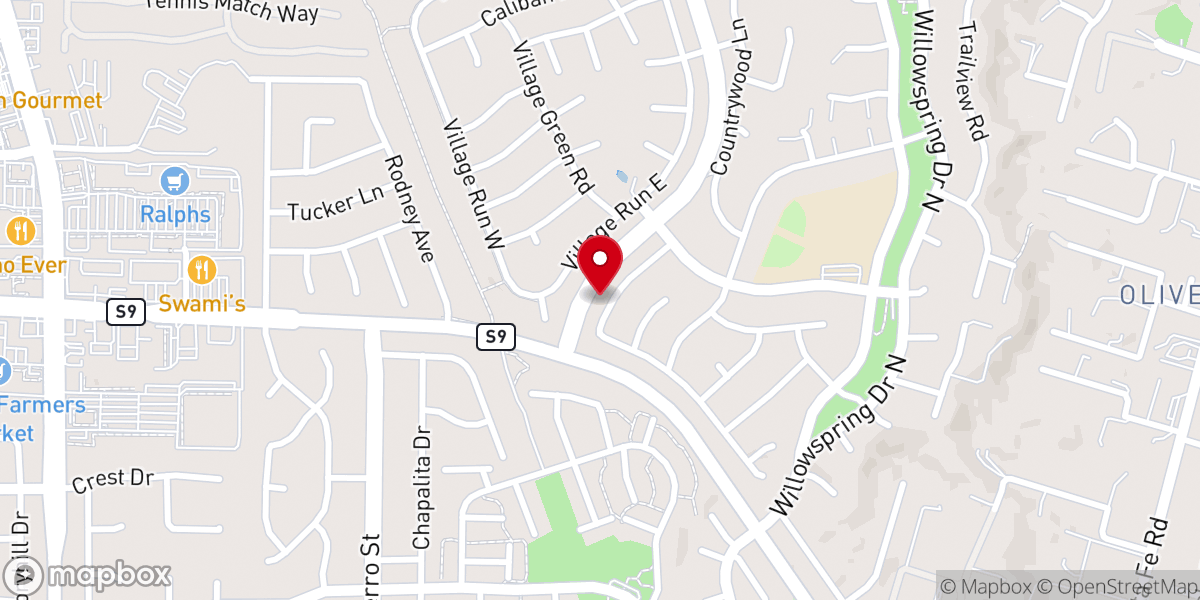 Map showing location of Onelove Family Foundation