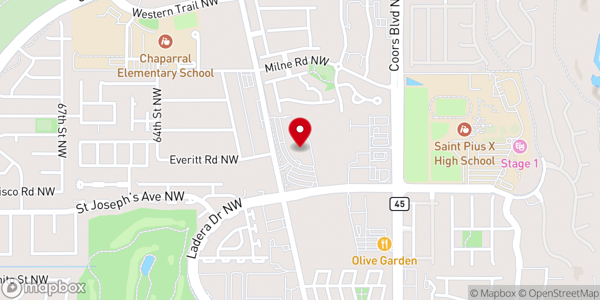 Map showing location of St Joseph on the Rio Grande Catholic Church