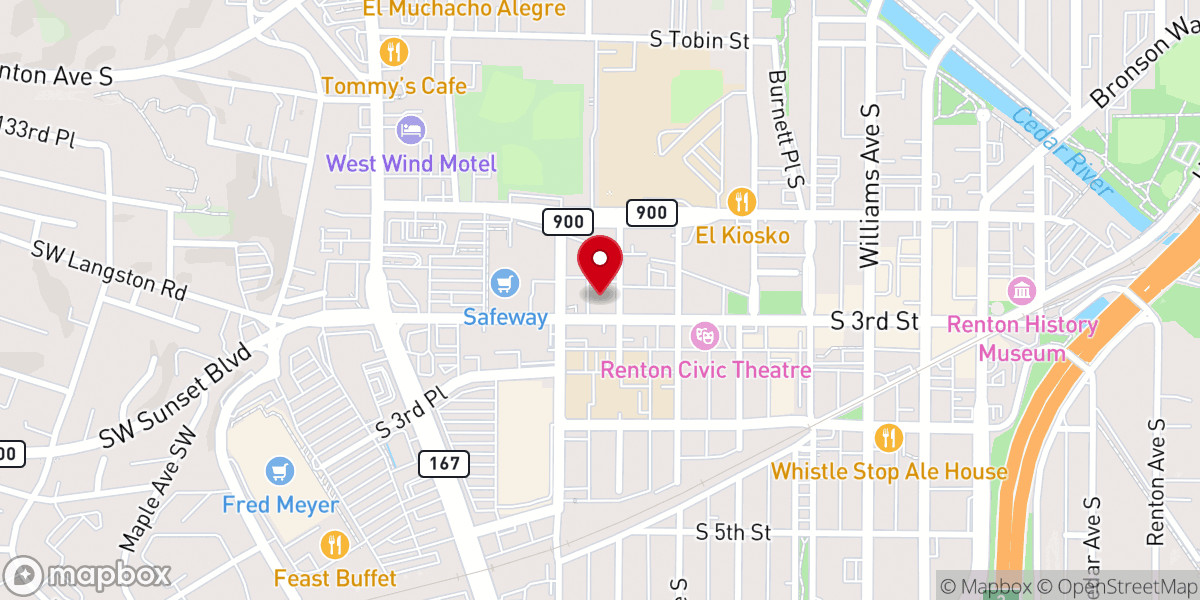 Map showing location of Radiant Covenant Church