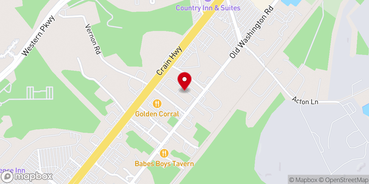 Map showing location of Christian Unity Baptist Church
