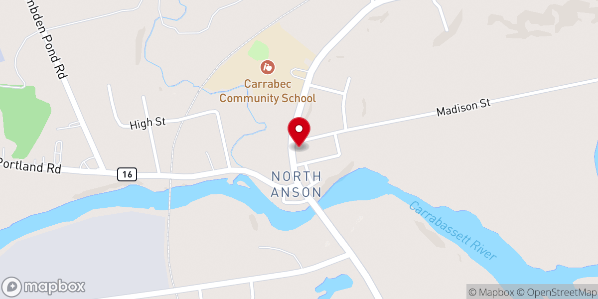 Map showing location of United Methodist Church