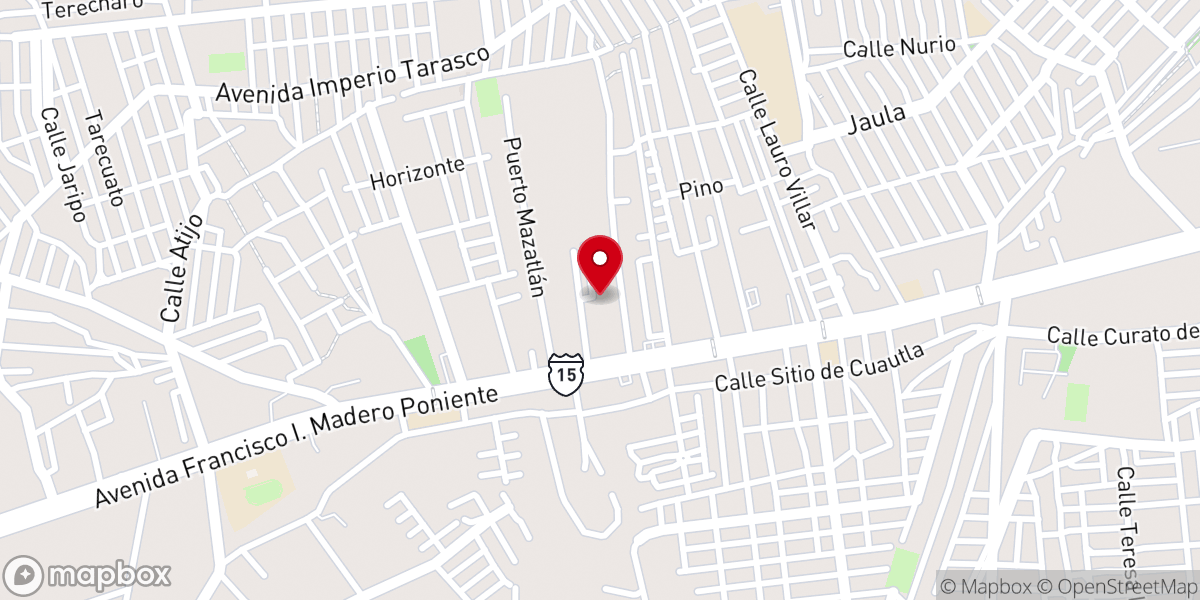 Map showing location of Amor y Restauración Morelia