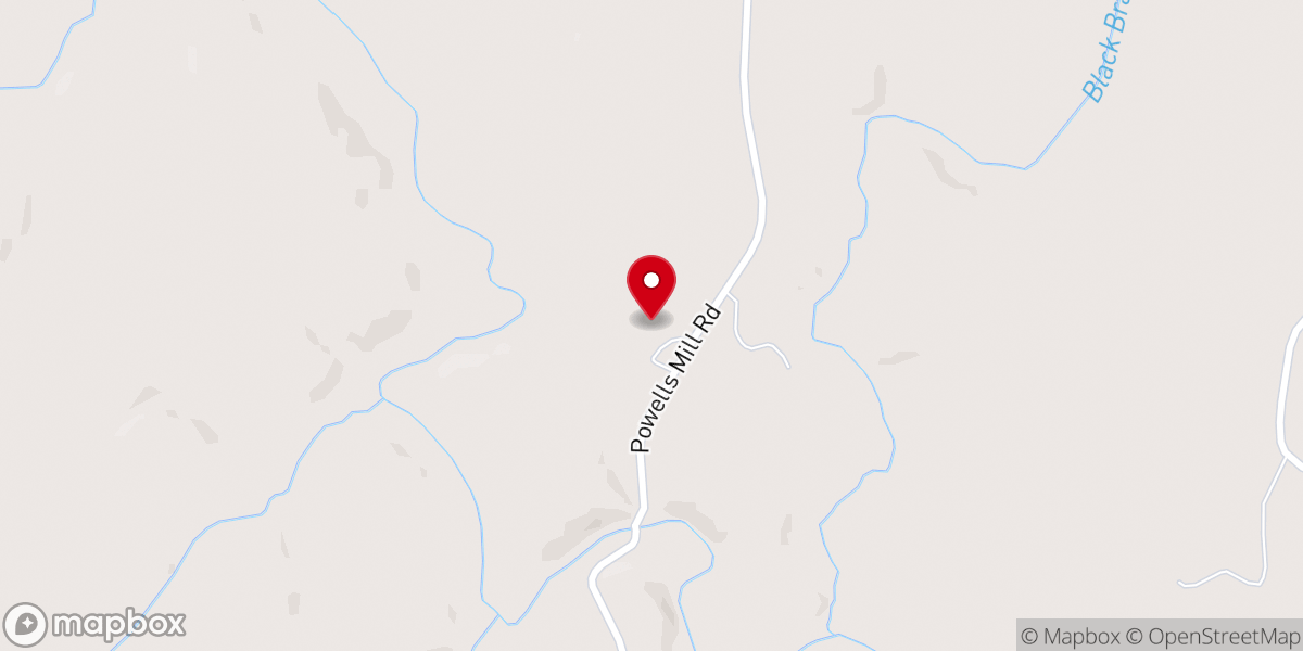 Map showing location of Spring Green Baptist Church
