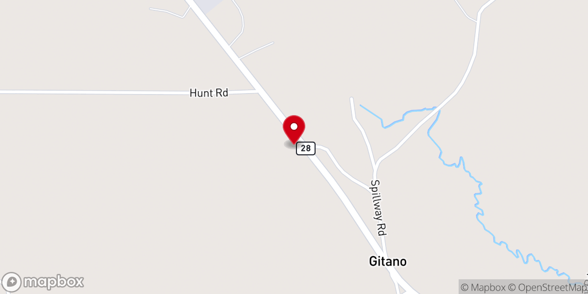 Map showing location of Gitano Grill