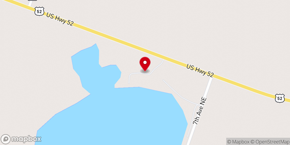 Map showing location of Camp Good News