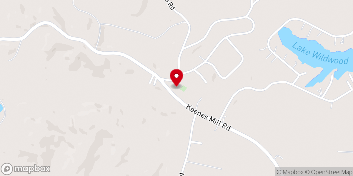 Map showing location of Andrews Chapel Methodist Church