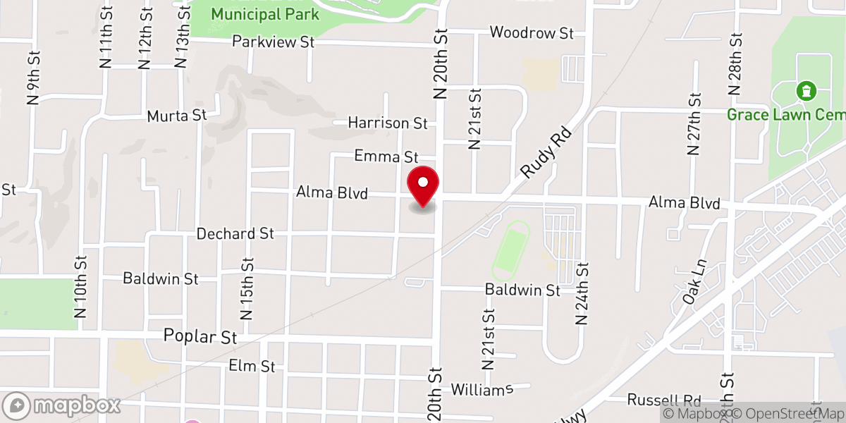 Map showing location of Templo Pentecostal - Iglesia De Dios Pentecostal MI