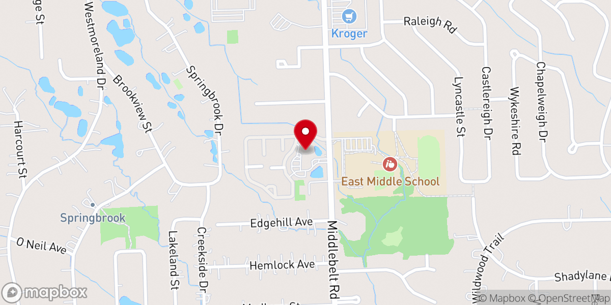 Map showing location of Holy Cross Greek Orthodox Church