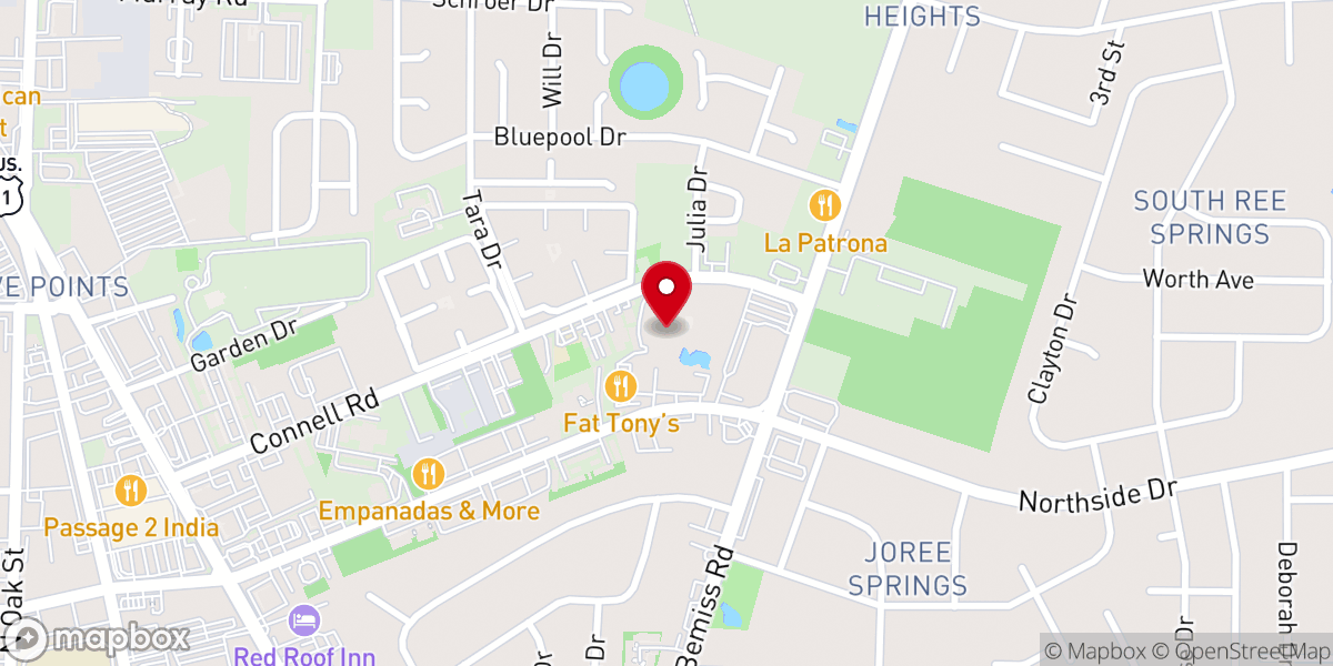 Map showing location of Worship Center