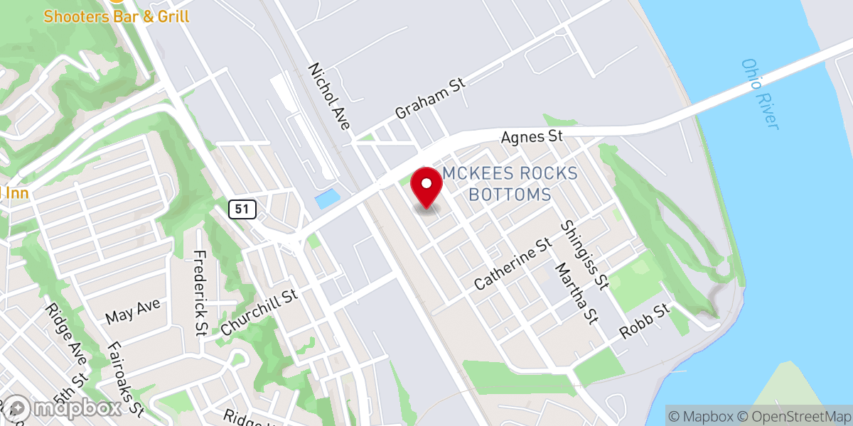 Map showing location of Saint Nicholas Orthodox Church