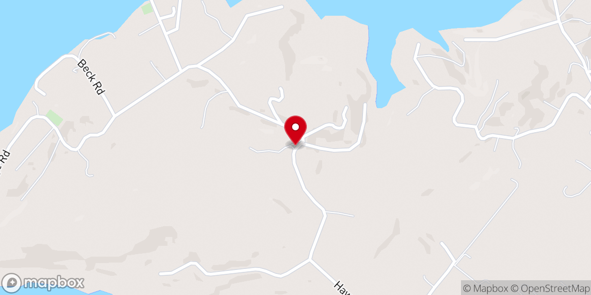 Map showing location of Hall Ridge Church
