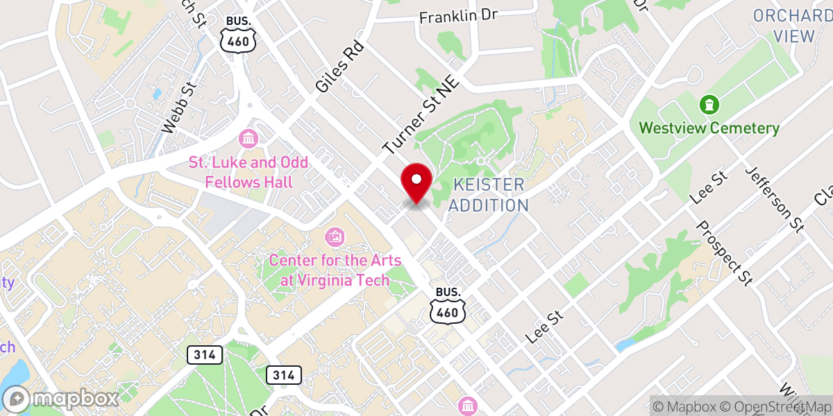 Map showing location of King's Reformed Baptist Church