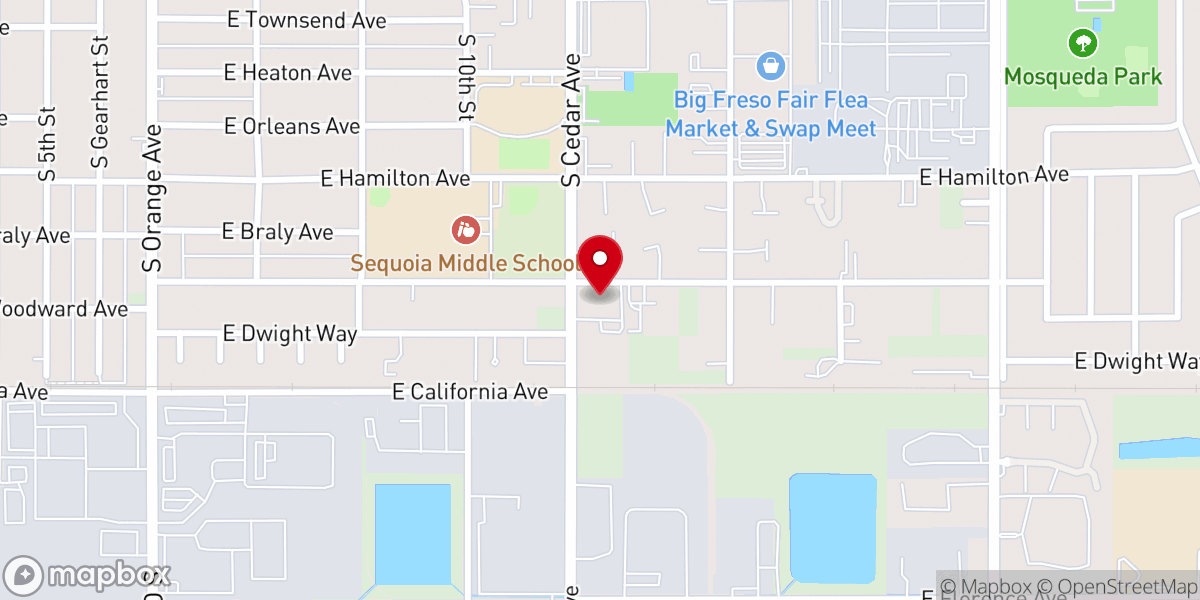 Map showing location of New Life Baptist Church/ Iglesia Bautista Nueva Vida