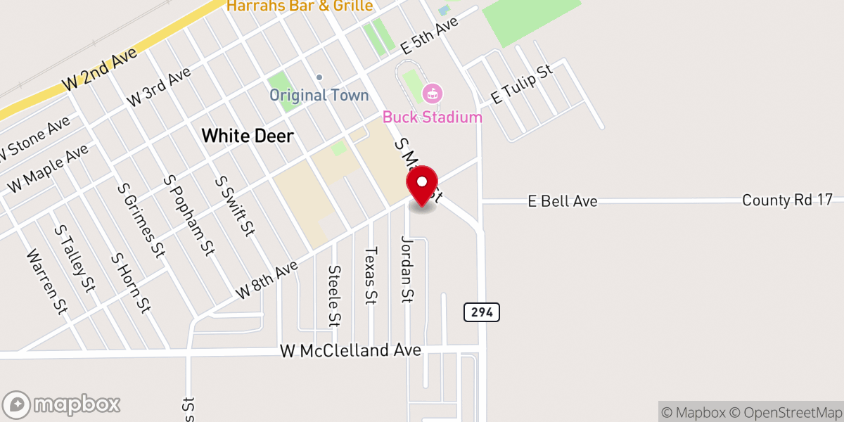Map showing location of United Methodist Church