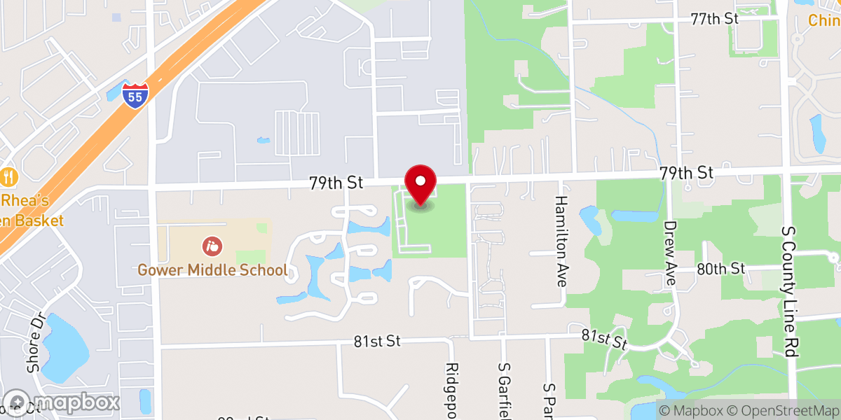 Map showing location of Saint Mark Church