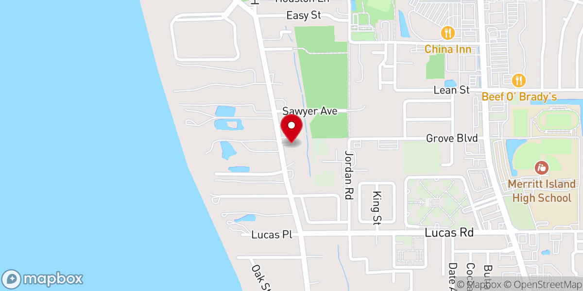 Map showing location of Mount Olive Church
