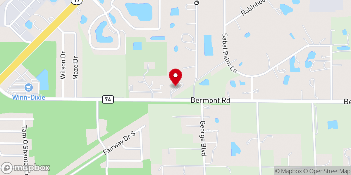 Map showing location of New Life Family Worship
