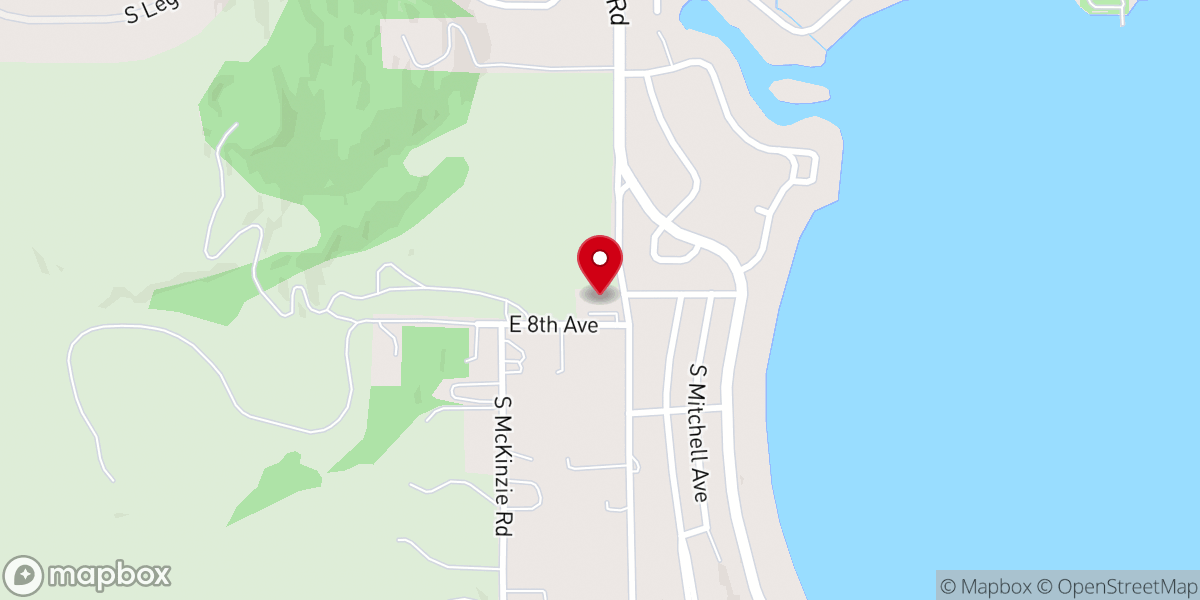 Map showing location of Liberty Lake Church