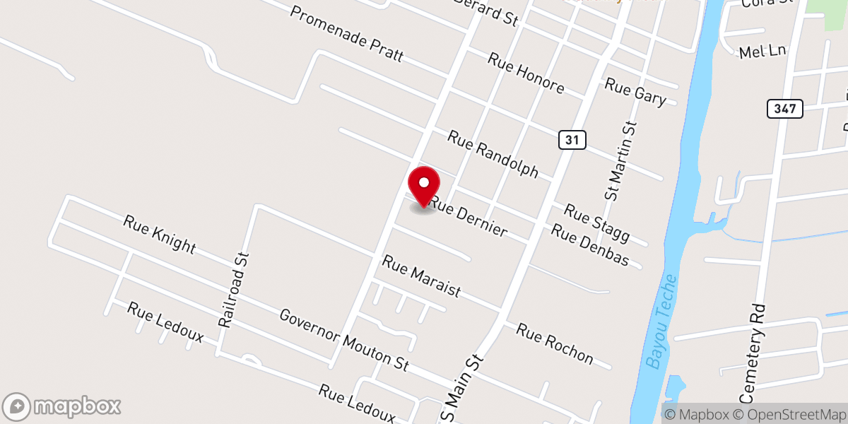 Map showing location of St Martin Parish Comm Health: Hatch Sherri L