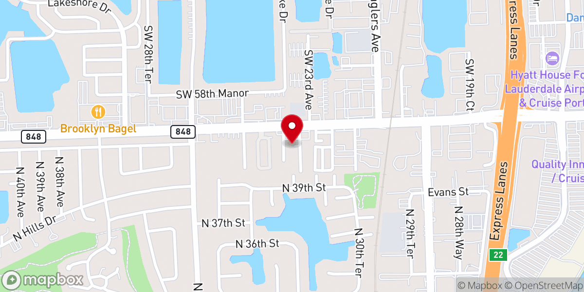 Map showing location of Pentecostal Experience Inc