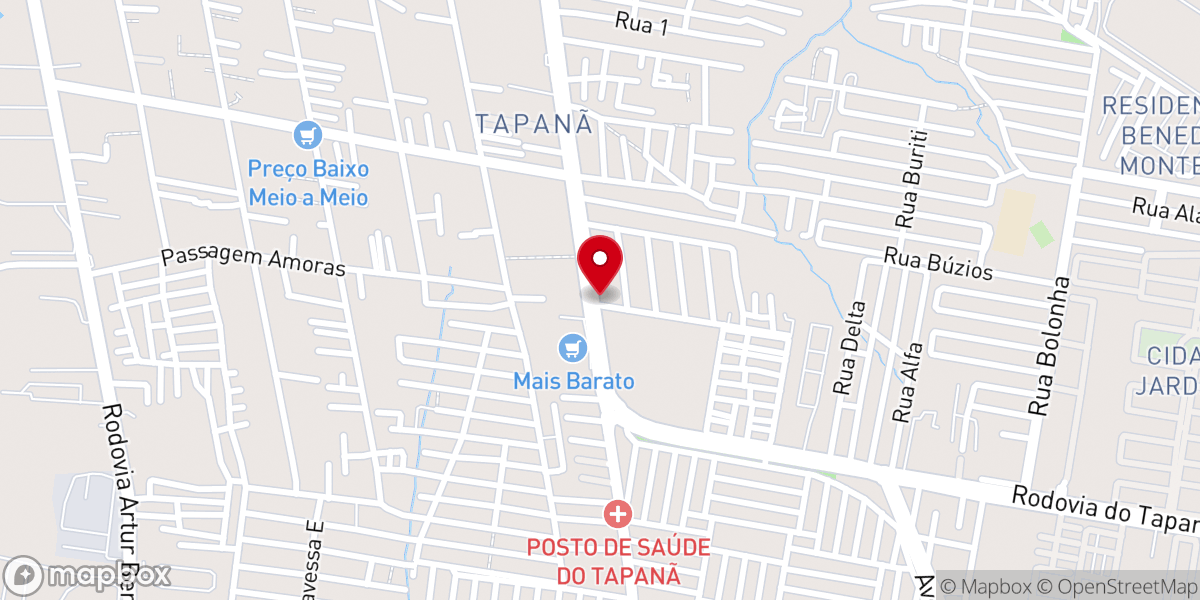 Map showing location of Igreja Universal - Tapanã