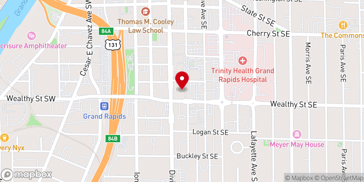 Map showing location of Catholic Information Center