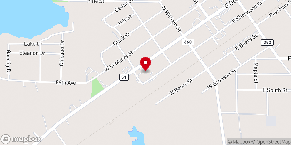 Map showing location of Decatur New Hope Community Church