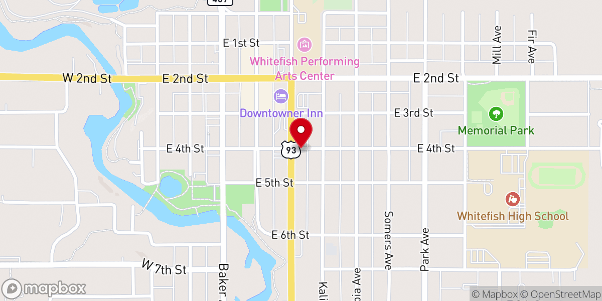 Map showing location of Valley View Foursquare Church
