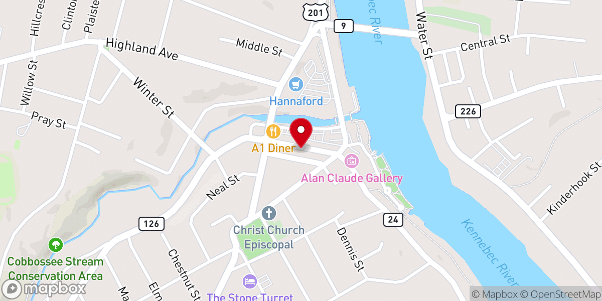 Map showing location of Johnson Hall Opera House