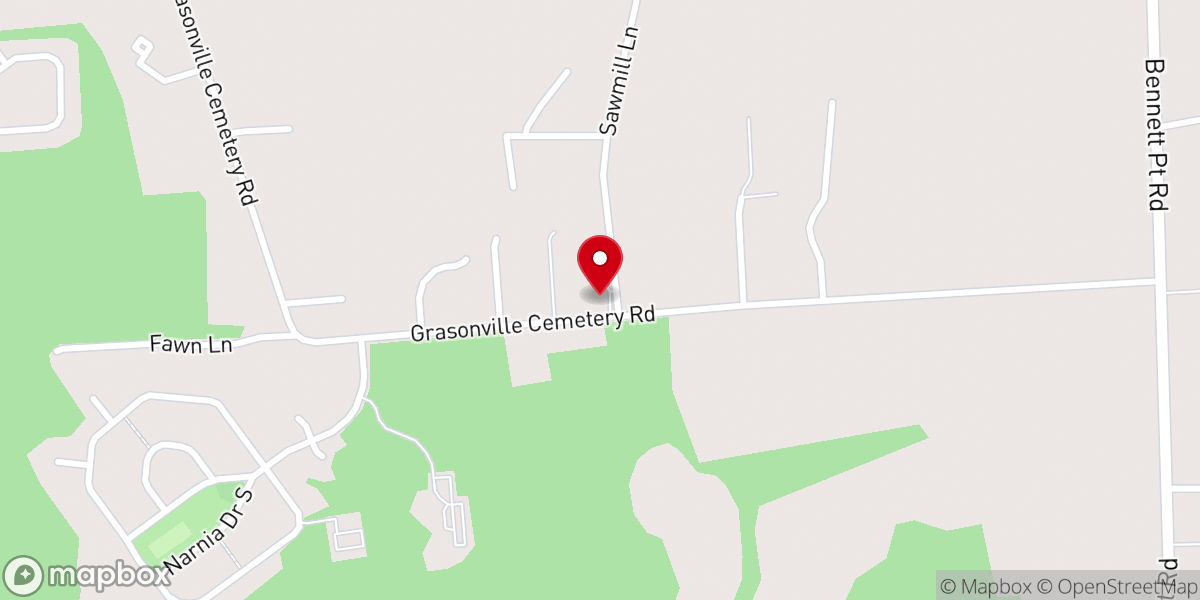 Map showing location of Robinson A.M.E. Church