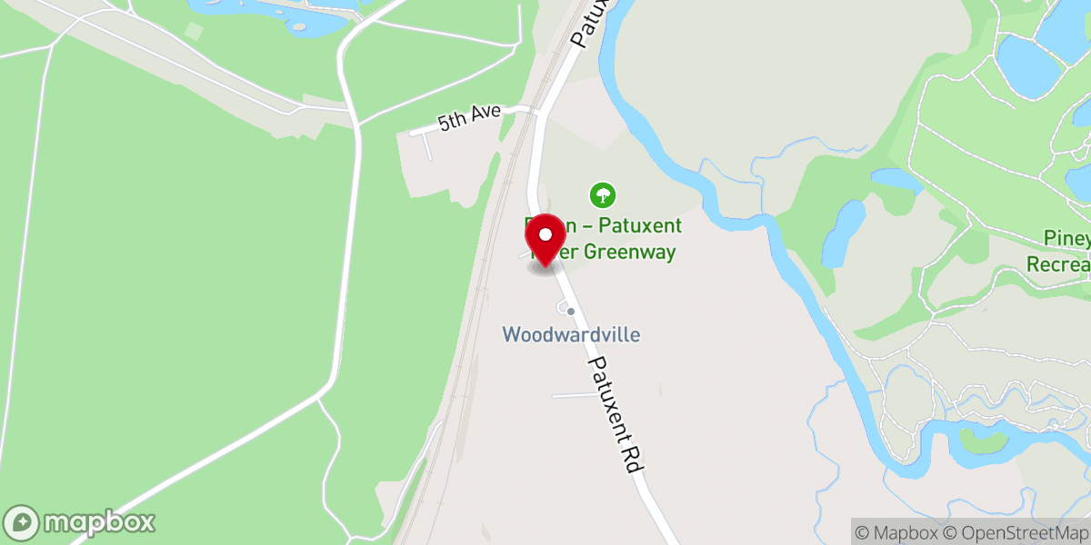 Map showing location of Trinity United Methodist Church
