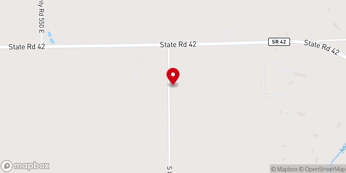 Map showing location of Smyrna Church