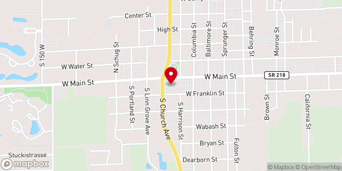 Map showing location of General Conf Mennonite Church
