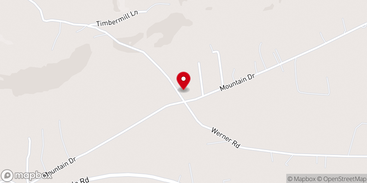 Map showing location of Bethel Moravian Church