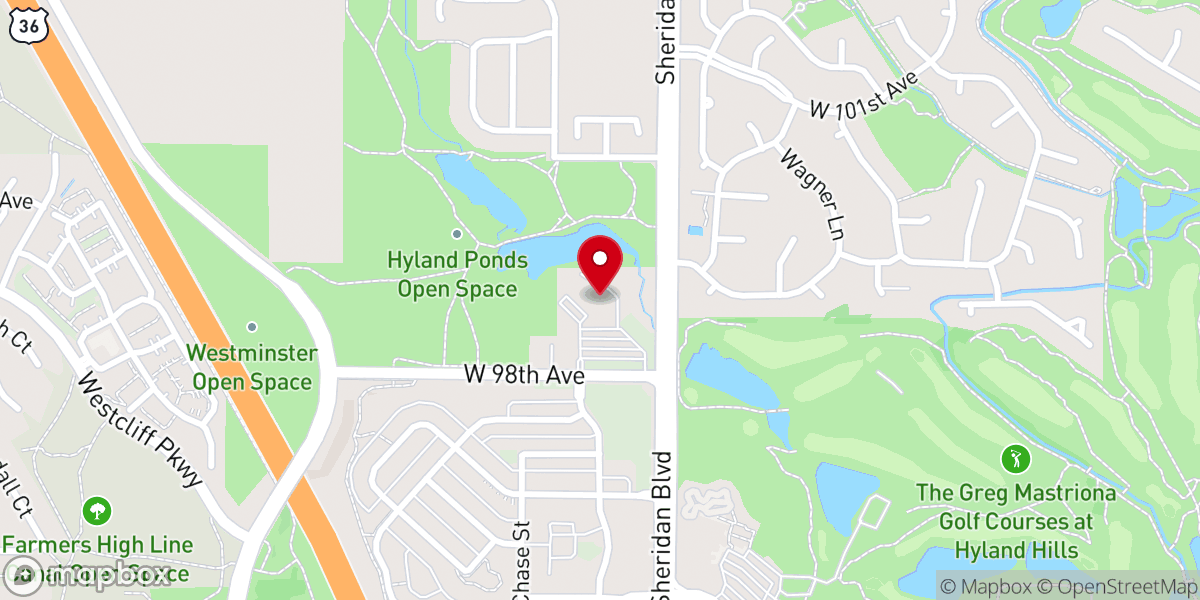 Map showing location of Northwest Church of Christ