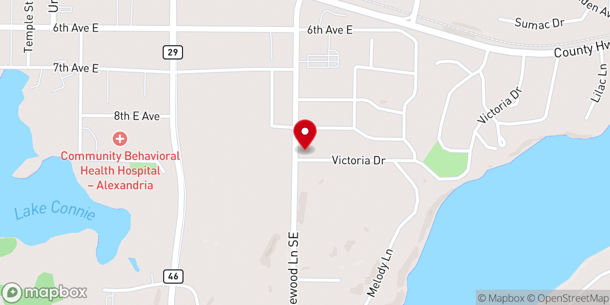 Map showing location of Saint Paul's Lutheran Church (WELS)
