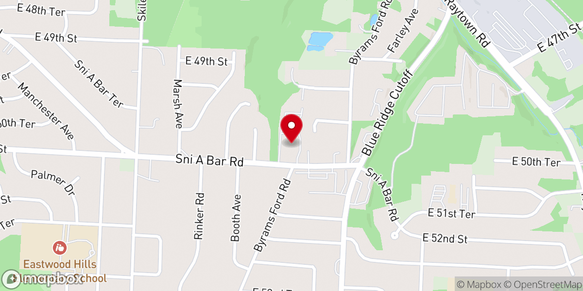 Map showing location of Ebenezer Missionary Baptist