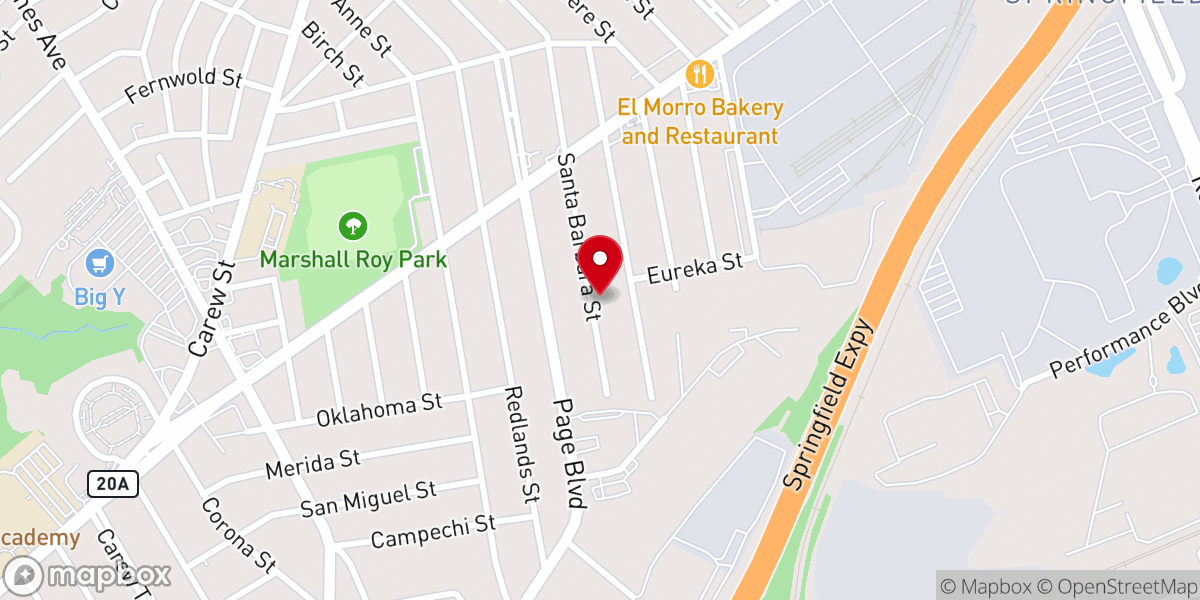 Map showing location of Casa Deborah