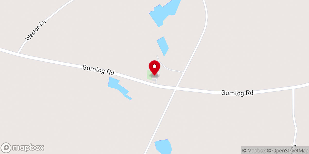 Map showing location of Union Hill Baptist Church