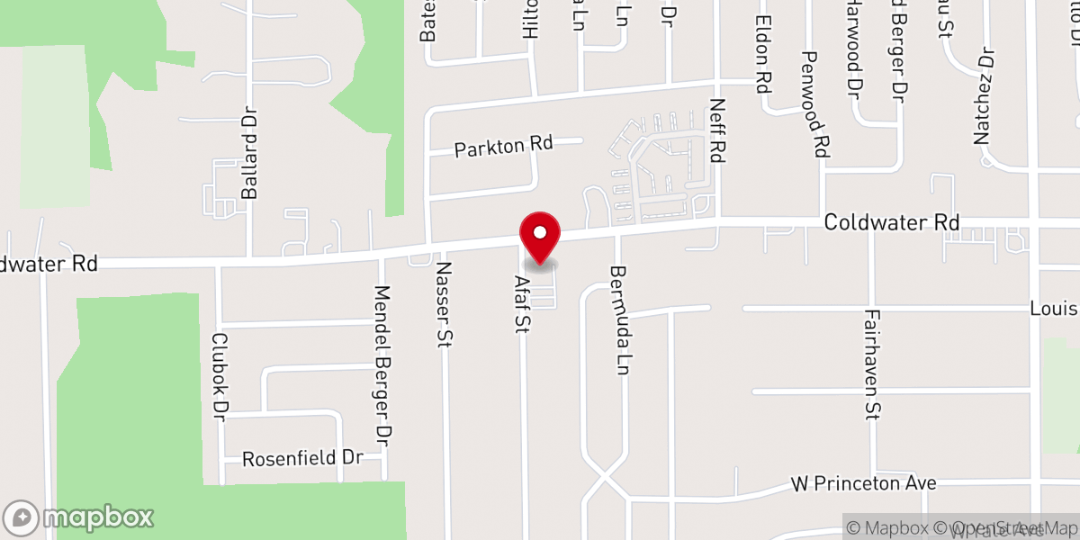 Map showing location of St Paul Missionary Baptist Church