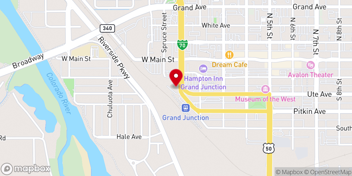 Map showing location of Grand Valley Catholic Outreach