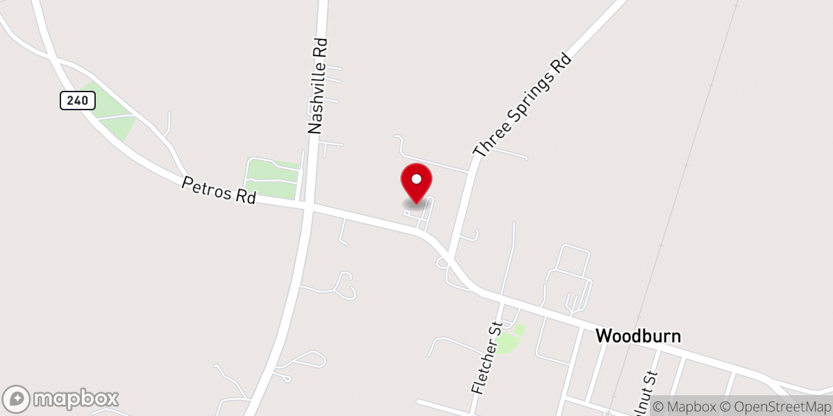 Map showing location of Fairview Missionary Baptist Church