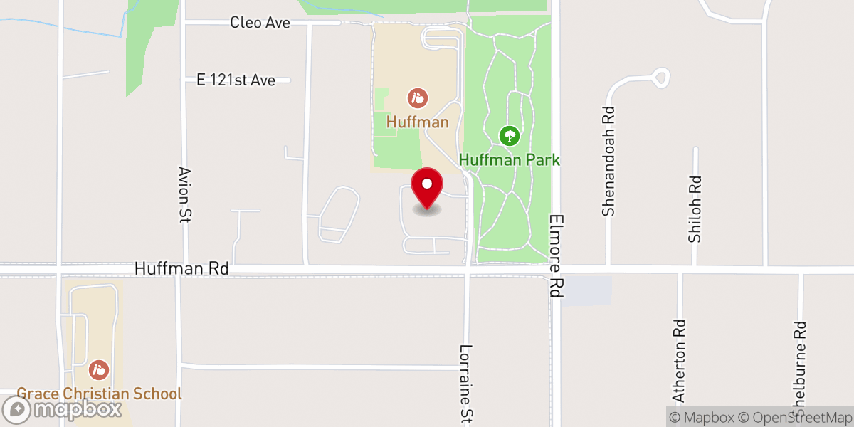 Map showing location of Trinity Presbyterian Church