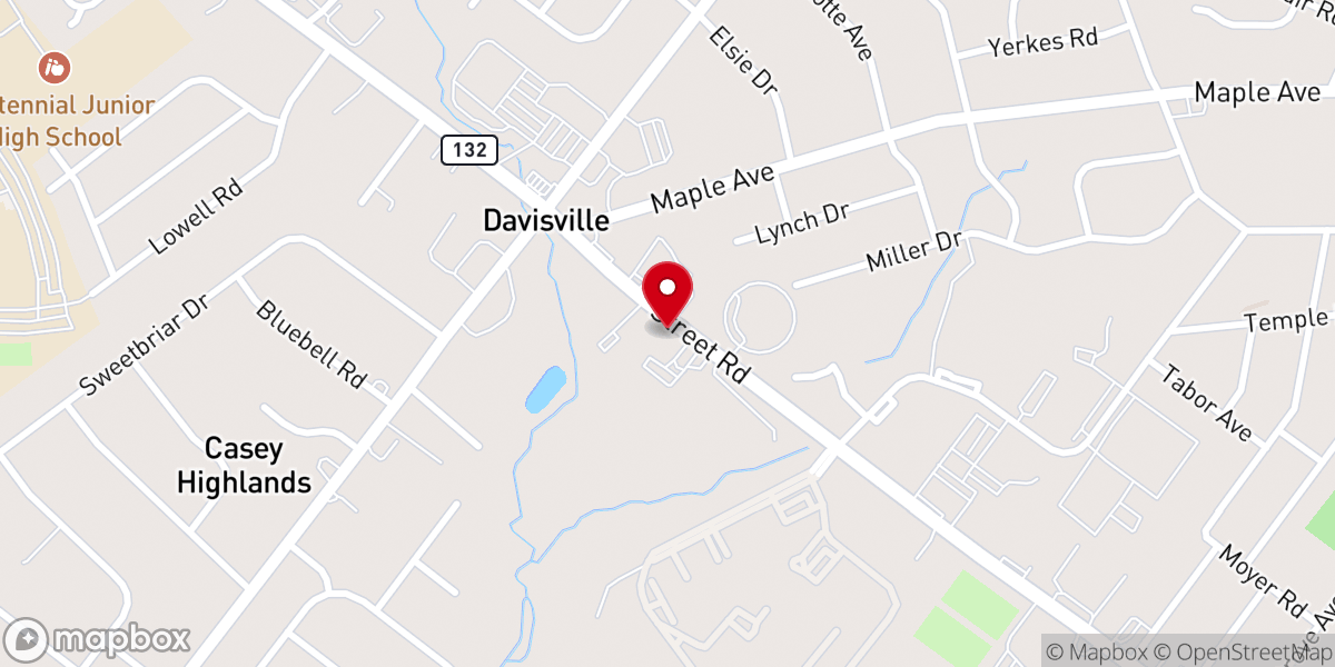 Map showing location of Southampton Primitive Baptist Church