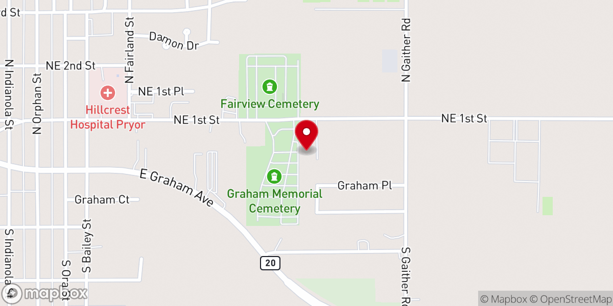 Map showing location of Calvary Missionary Baptist Church