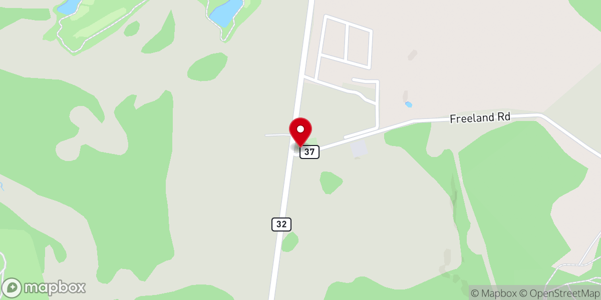 Map showing location of Buena Chapel UMC