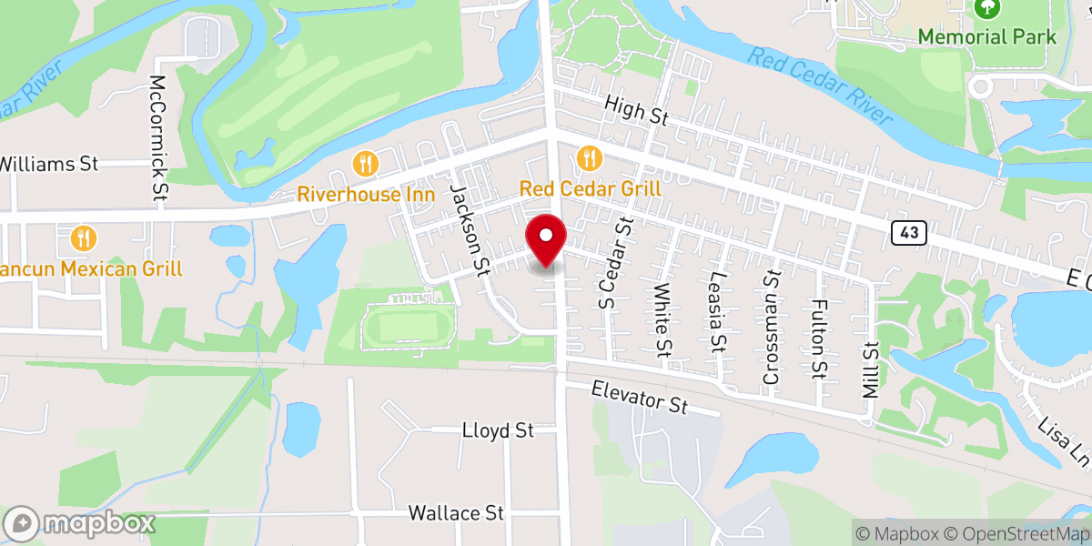 Map showing location of St James Orthodox Church