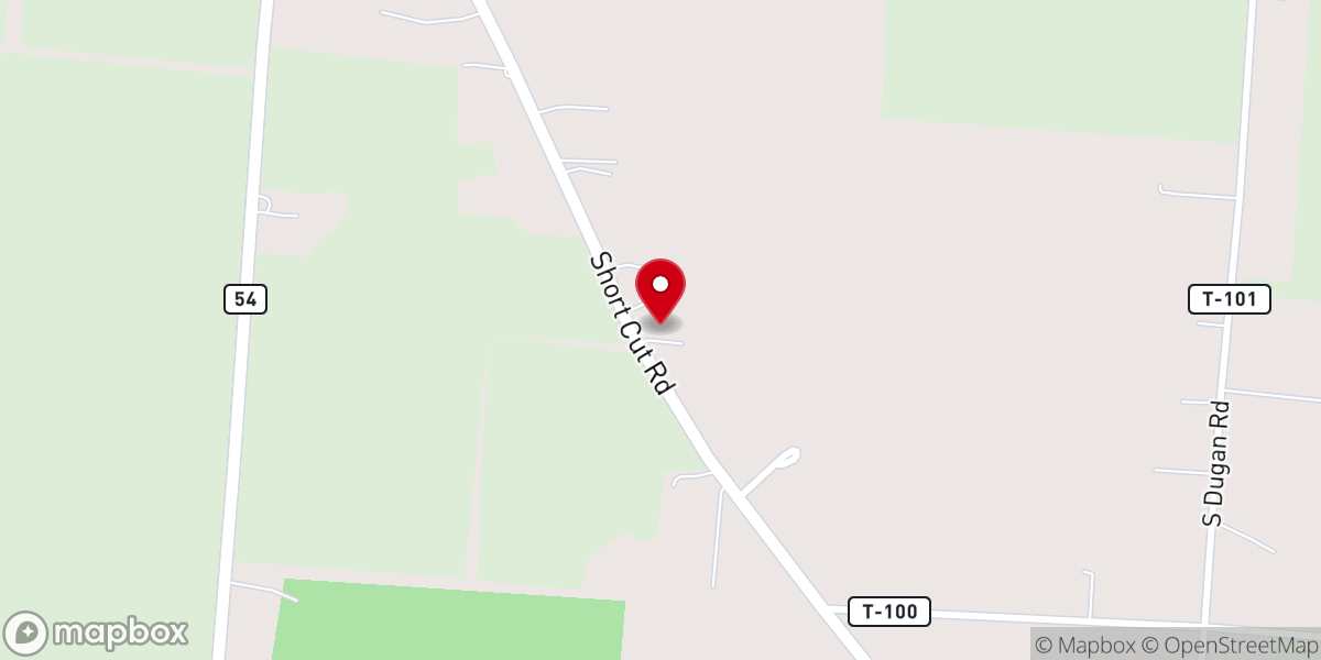 Map showing location of Wesley Chapel Church