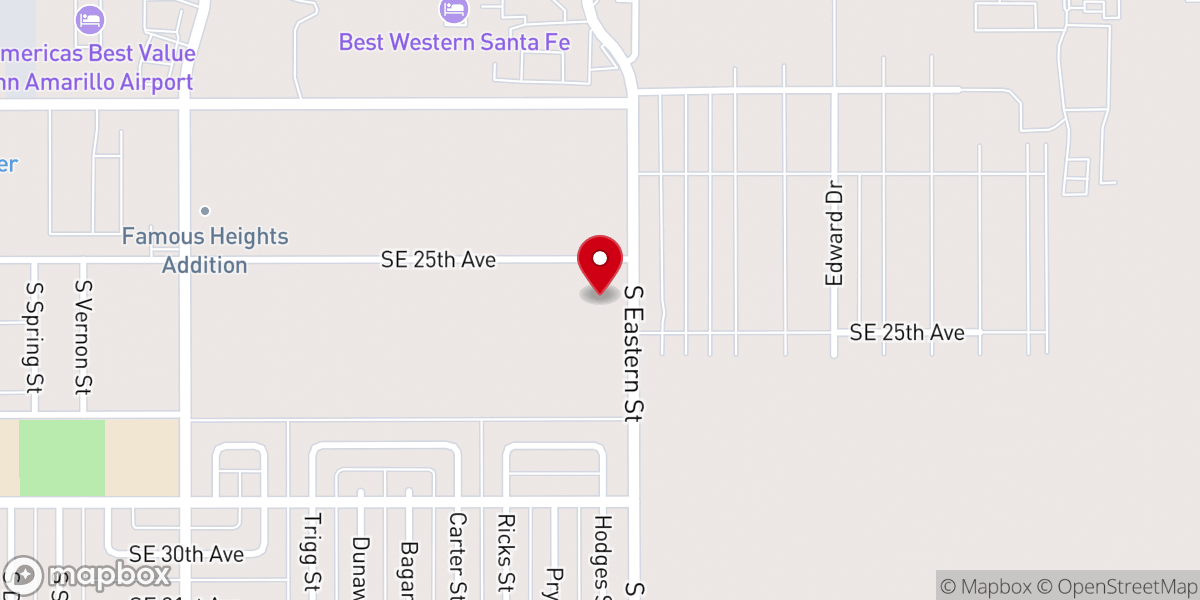 Map showing location of Living Water Family Church